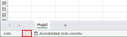 El botón detener macro