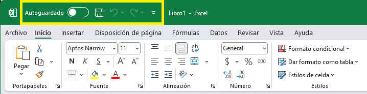 La barra de herramientas de acceso rápido en Excel