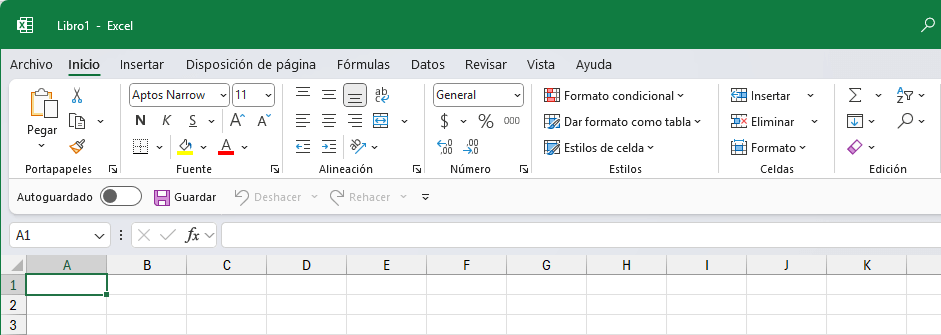 Barra de herramientas de acceso rápido debajo de la cinta de opciones en Excel
