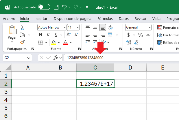 Máximo de 15 digitos significativos en los números en Excel